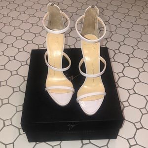 Giuseppe Harmony White Heels - 36